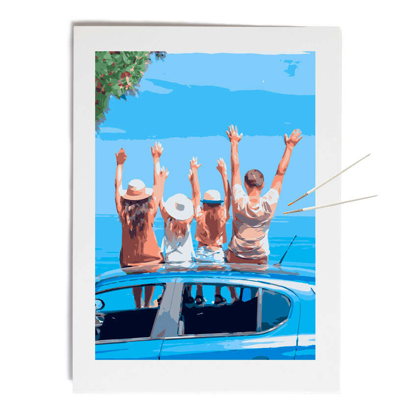 Set di Dipingi con i Numeri personalizzato con una foto personale