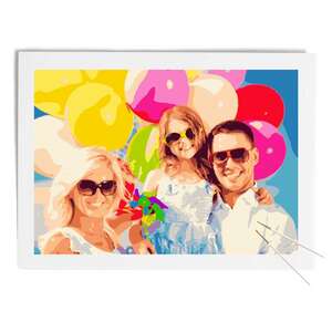 Dipingere con i numeri 70x50-Cornice fai-da-te -  Pezzi