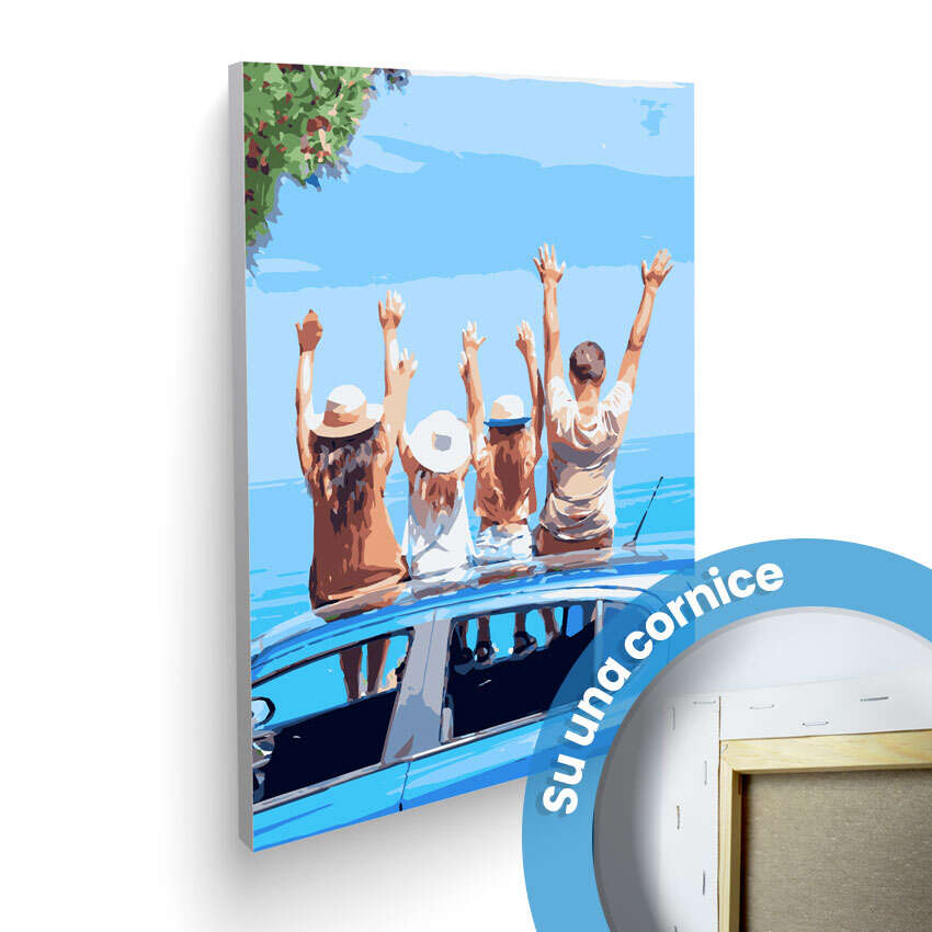 Tela di Dipingi con i Numeri creata da una foto memorabile