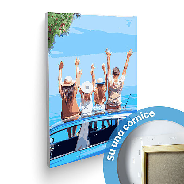 Tela di Dipingi con i Numeri creata da una foto memorabile