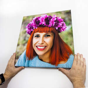Quadro su tela con foto per anniversario o compleanno